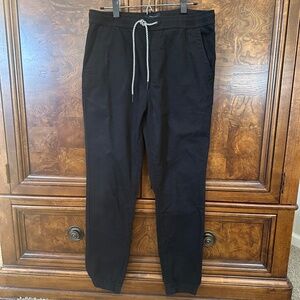mens black cotton joggers